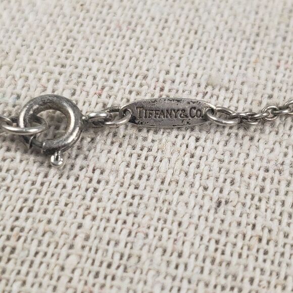 Tiffany & Co 925 Sterling Silver GOD LOVES YOU Pendant Necklace Vintage 1970 - Picture 9 of 16